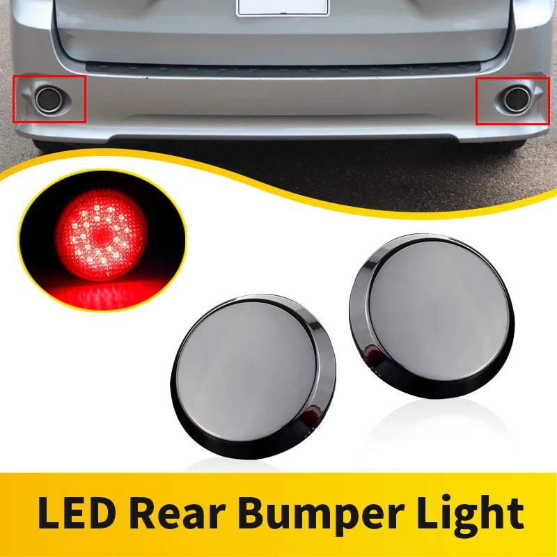 2 piezas Reflector de parachoques trasero lámpara de freno de luz para Toyota Corolla 2007-2010 para Nissan Qashqai Dualis 2007-2013 accesorios de coche