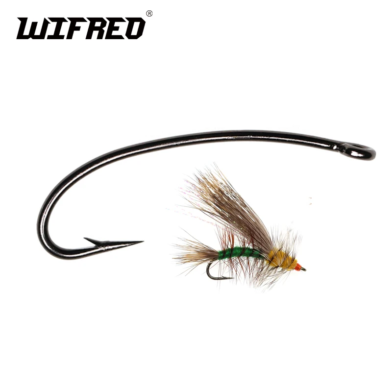 

Wifreo 50pcs 3X Long Shank Dry Fly Hooks High Carbon Steel Dry Fly Fishing Hook Strong Wire for Hoppers Stonefly Nymphs Dry Fly