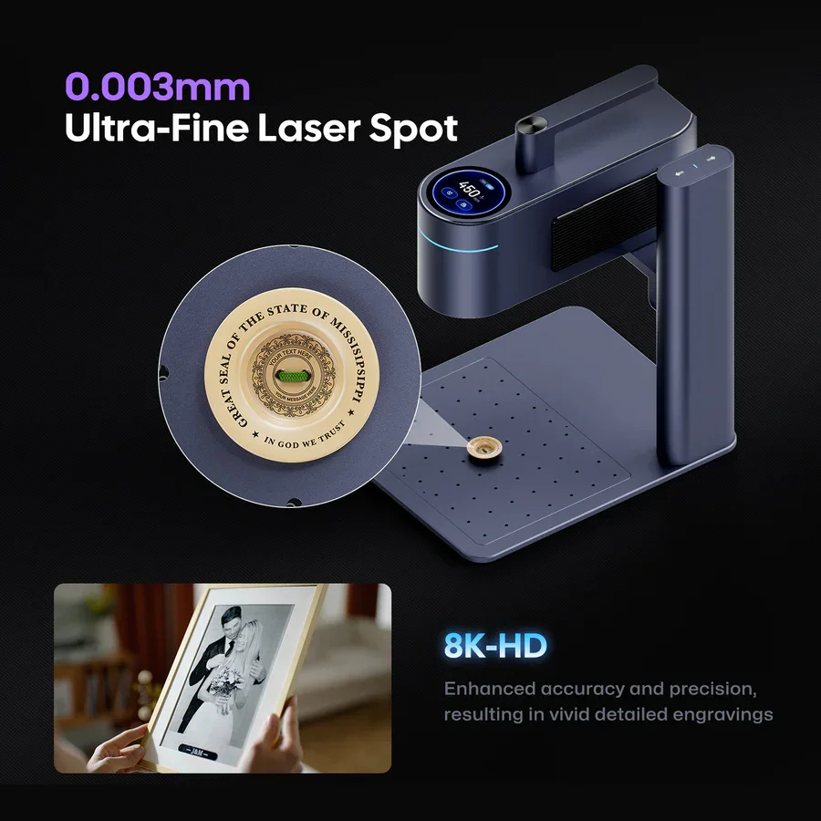 LaserPecker 4 Dual Laser Engraver Portable Handheld Craft Cutter Diode Pulsed Infrared Jewelry Making Engraving Machines Tools