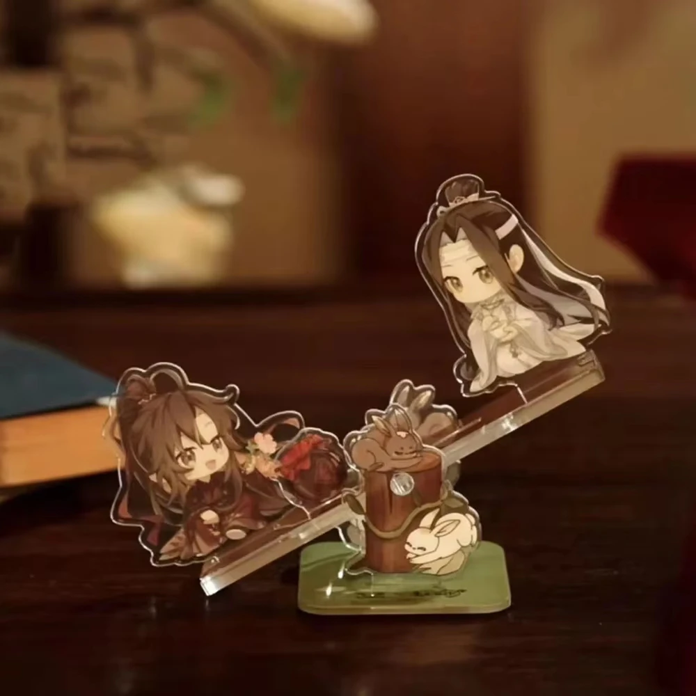 أنيمي مو داو زو شي غراندماستر من زراعة الشيطاني وي Wuxian Lan Wangji تأثيري الاكريليك حامل متأرجحة الدائمة لوحة الدعامة