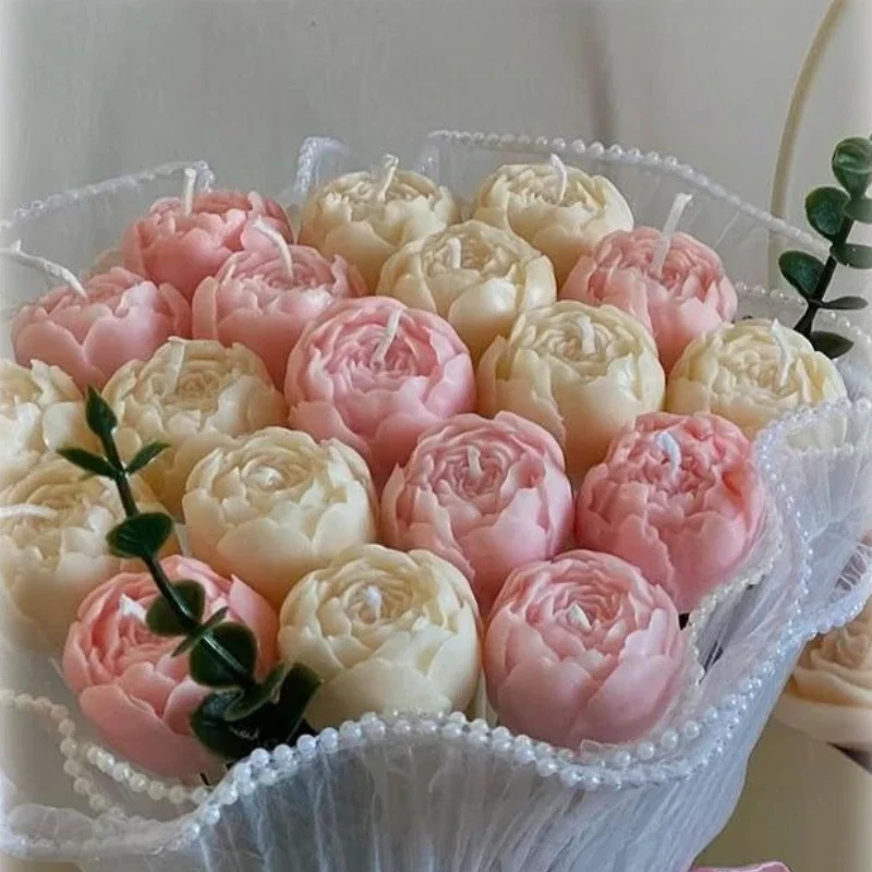 1Pc Romantic Rose Bud Scented Candles Smokeless Room Decorative Candle Valentine's Day Wedding Birthday Party Decoration Gifts