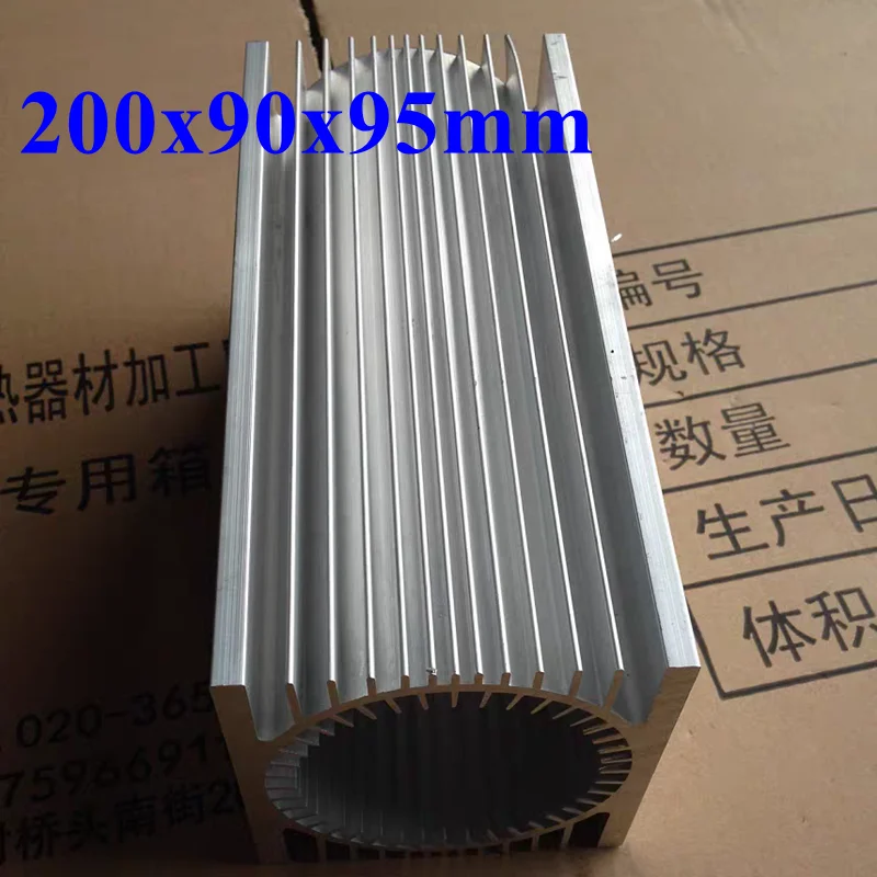 

200x90x95mm High Power Electronic Heatsink Radiator Cooler block Aluminum Heat Sink Fins Fine-toothed