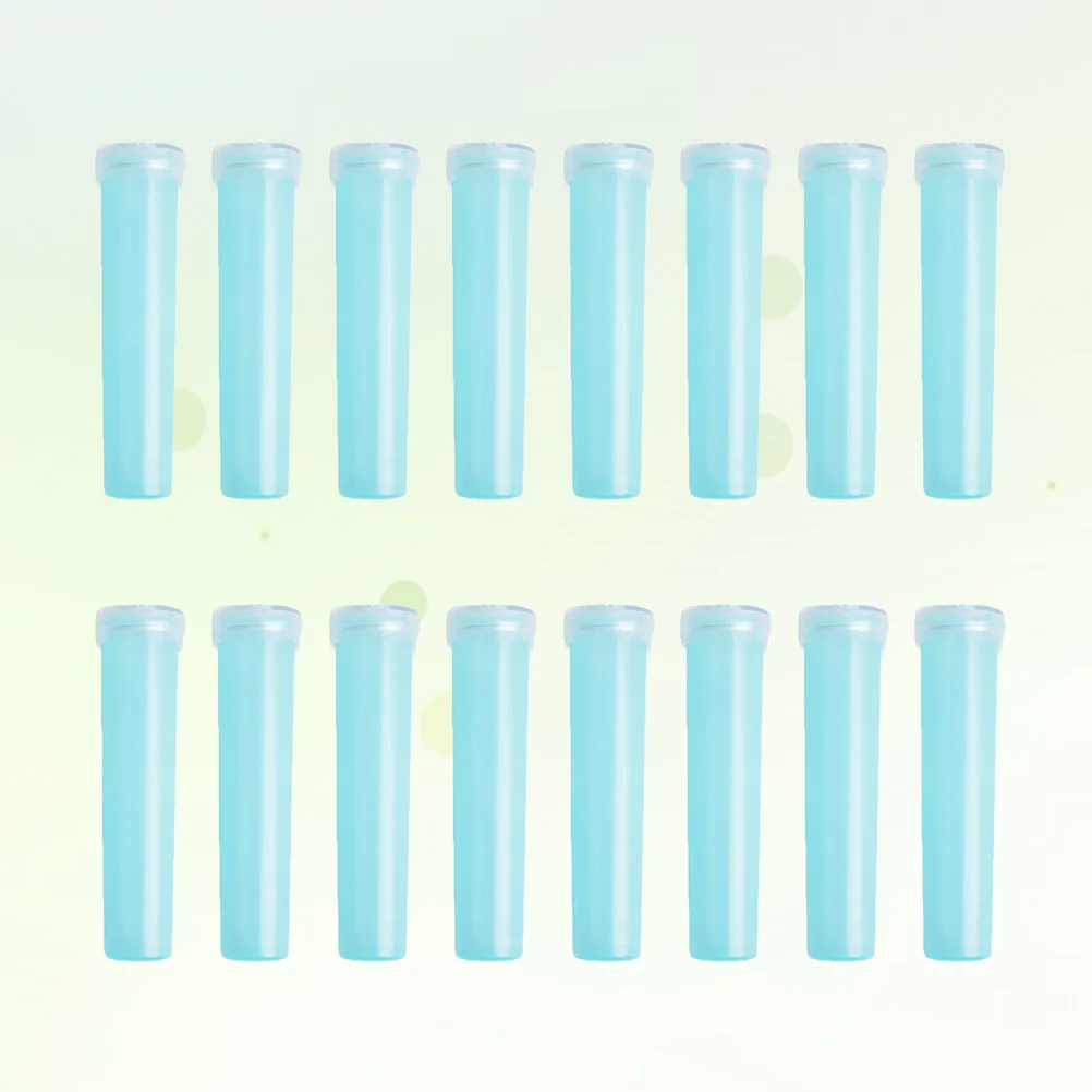 

20pcs Fresh Flower Water Tubes 4.1X1.8Cm Sky Blue Leakproof Floral Stem Protectors For Arranging Preservation Long Lasting