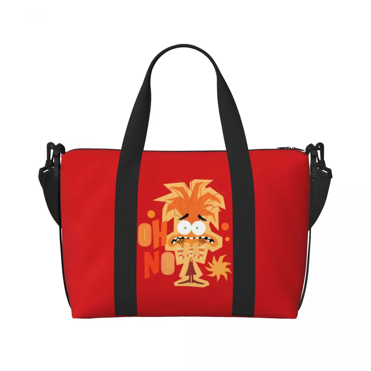 

Большая внутренняя большая сумка на заказ для женщин, приключенческие мультфильмы, сумка для покупок, тренажерный зал, пляжная дорожная сумка