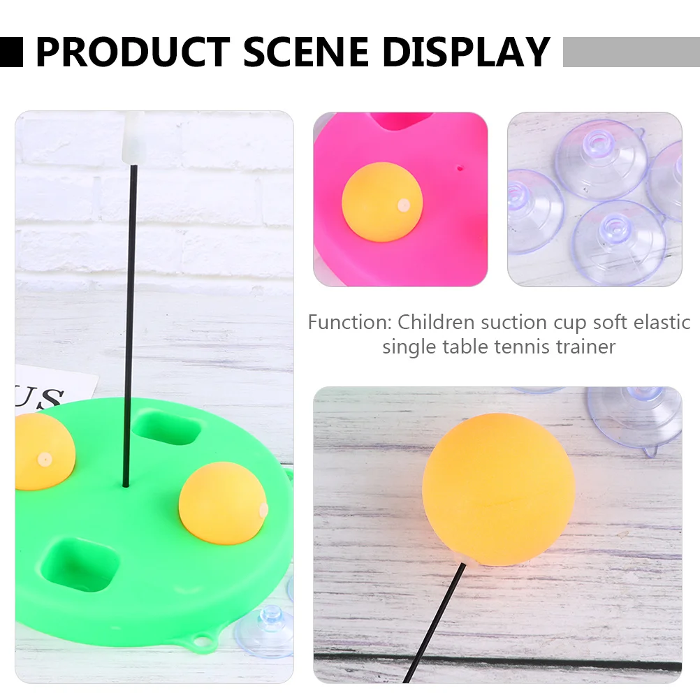 

2Pcs Table Tennis Trainer Plastic Durable Elasticity Training Device Outdoor Sports Playing Accessories Parent