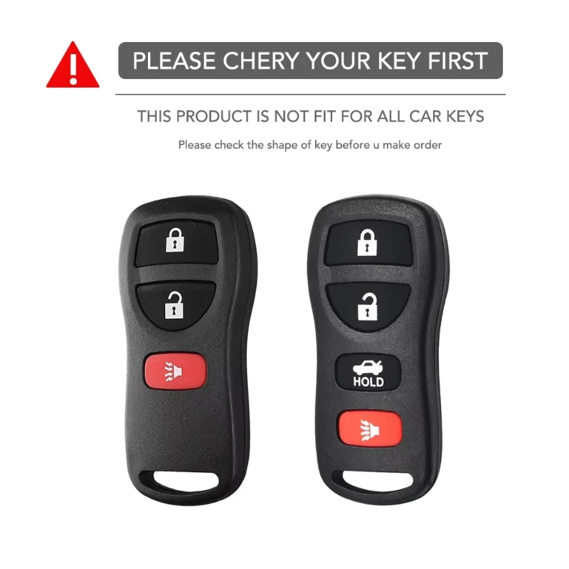 3/4 Buttons Remote Car Key Cover Case Fob For Nissan Sentra Armada Altima Maxima Infiniti FX35 EX35 FX45 QX56 G35 M45 I35 Parts