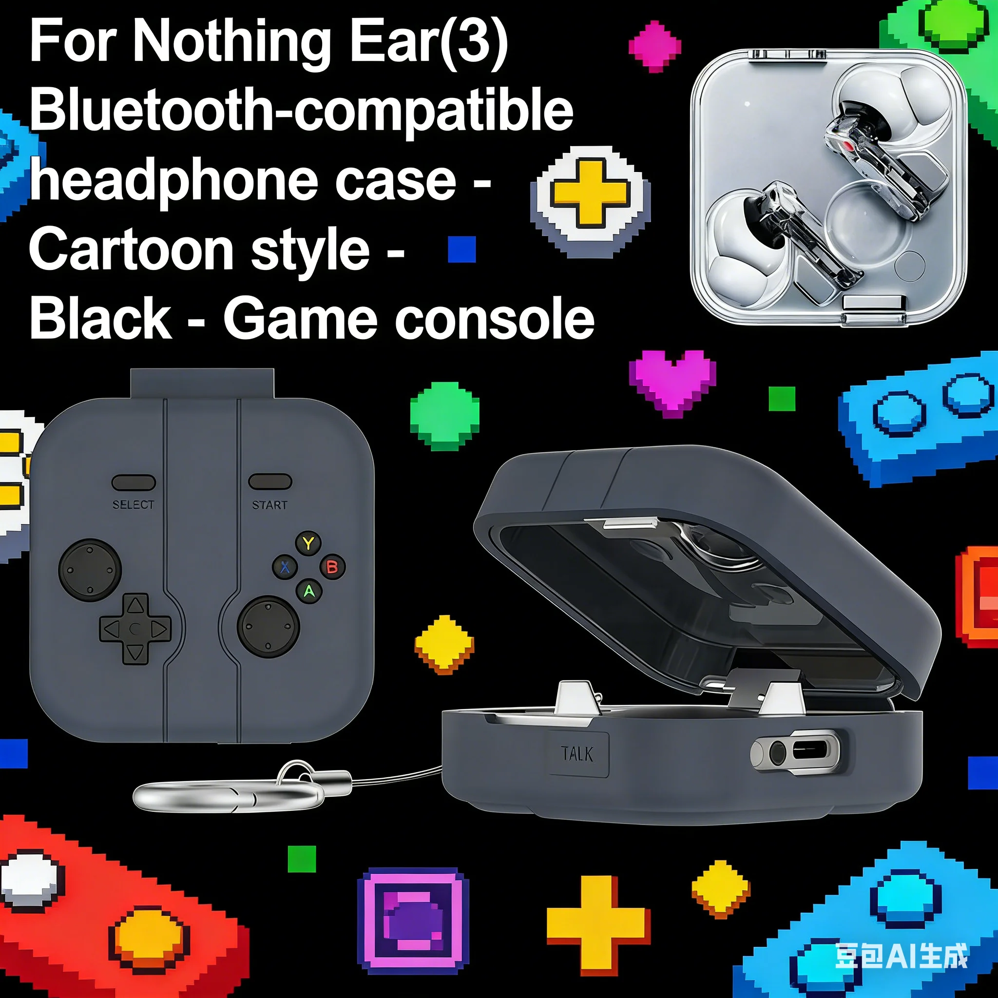Earphone Covers For Nothing Ear (3) Wireless Earbuds Silicone Cartoon Waterproof Dustproof Protective Case Replace Accessories
