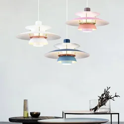 Danish Design Lamp Gradient Led Pendant Light Creative High Quality Loui Hanging Lamp Living Kitchen Poulsen Ceiling Chandelier