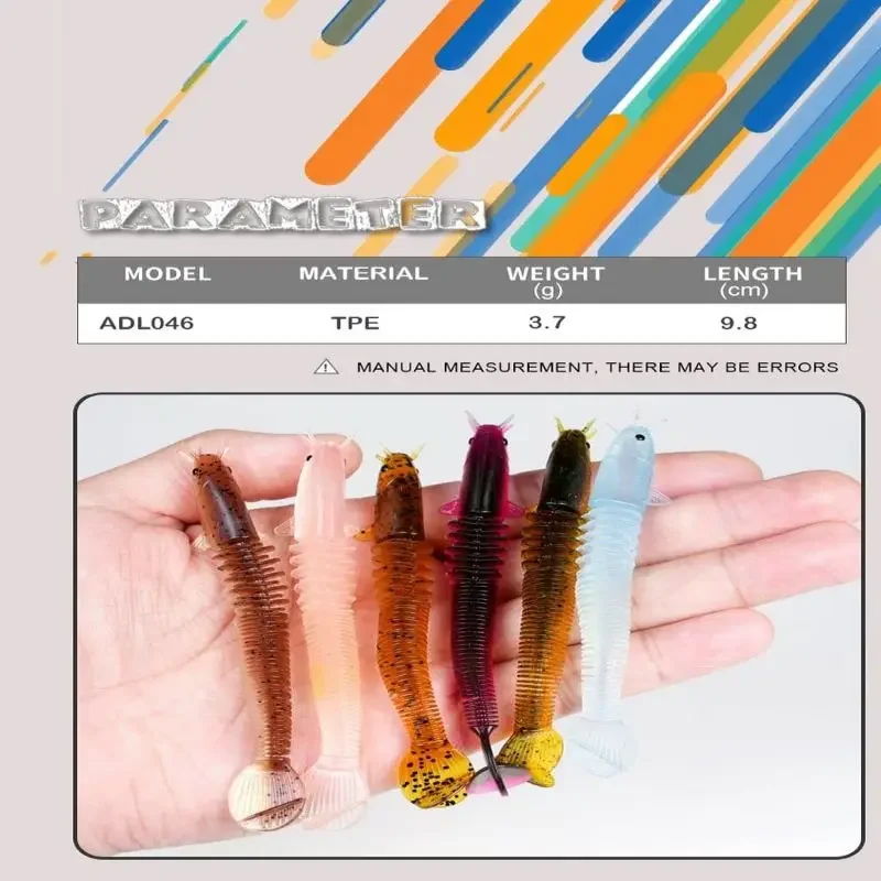 Imagem -05 - Isca tipo Dragão para Pesca de Água Doce Isca Macia Flutuante Biônica Gel de Sílica Seção 46 Novo Design