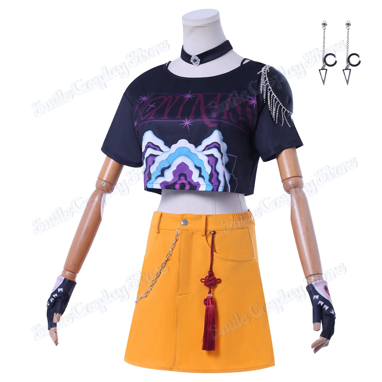 أزياء أنيمي KPOP شيطان الصيادين زوي رومي ميرا التأثيرية أزياء الهالوين كرنفال حفلة لعب الأدوار زي الدعامة