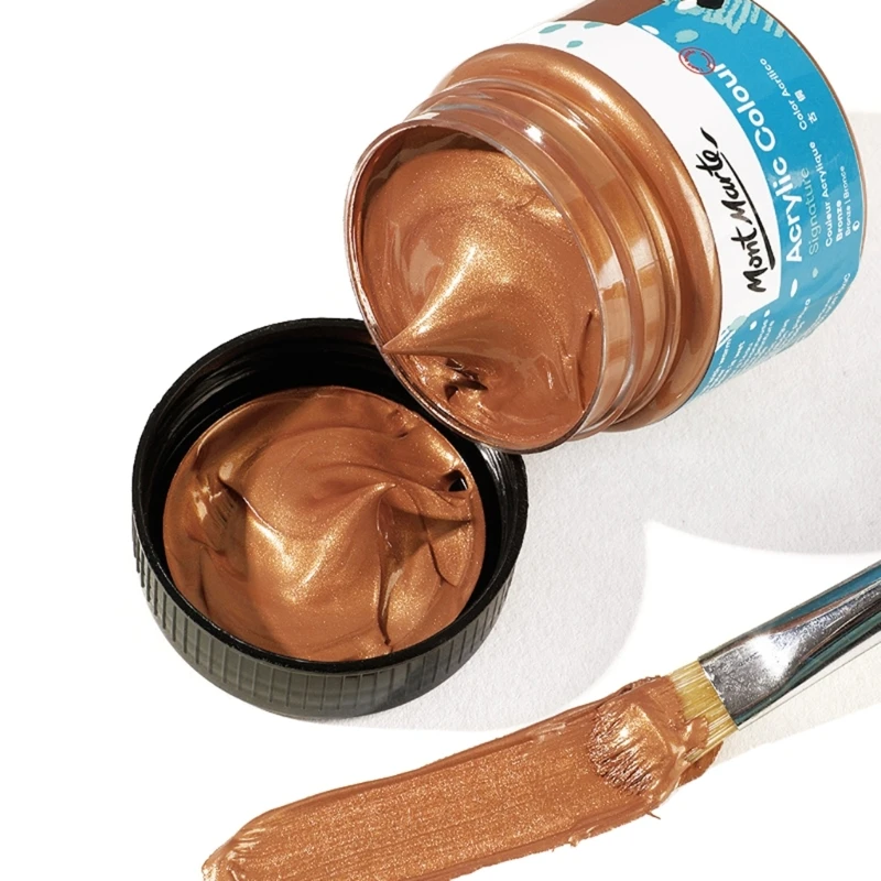 100 мл акрилового цвета, металлические акриловые краски, богатые пигментами, не выцветающие, нетоксичные