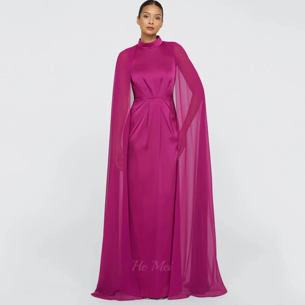 

Customized Prom Dresses High Neck Simple Evening Dress Sheath Party Gowns Elegant New Vestidos De Novia