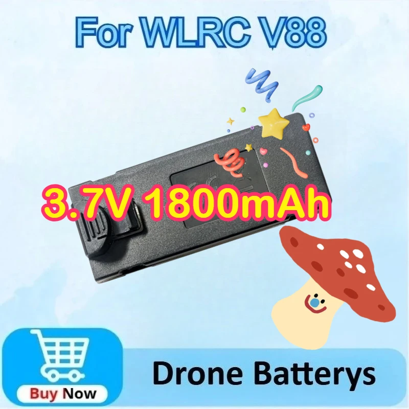 

V88 3.7V 1800mAh Drone Battery for V88 Spare Battery Accessories Parts Drone 8K 5G GPS Professional HD Aerial Battery