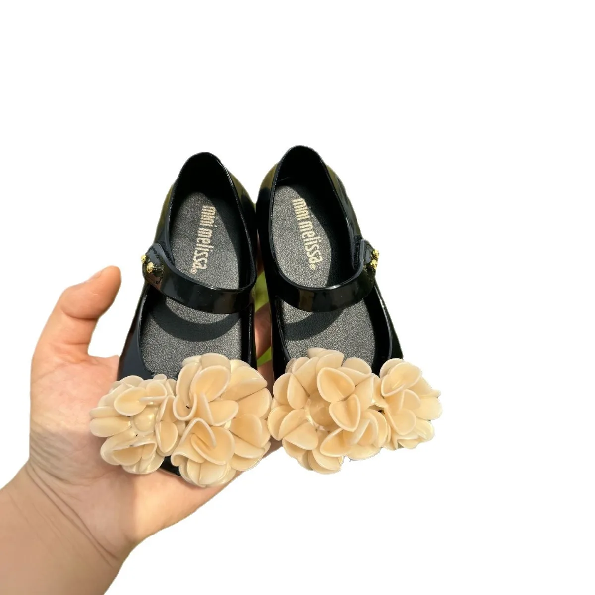 

Новинка 2024, сандалии принцессы для девочек, детская пляжная обувь, модная нескользящая прозрачная обувь с мягкой подошвой и цветочным принтом для маленьких детей