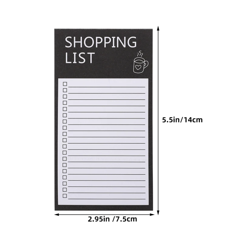 Magnetische Kühlschrank-Nachrichtentafel, tragbare zerreißbare Magnet-Notiztafel, Haftnotizen, Einkaufsliste für Zuhause, Küche, Büro, Memo-Planer – Detail 10