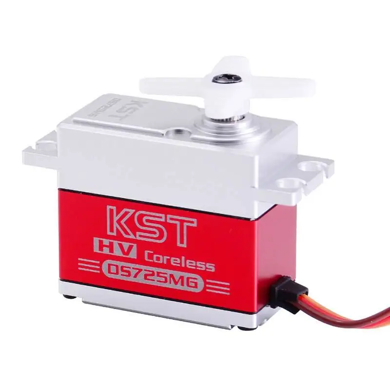 

KST DS725MG Coreless Servo 18kg 0.08Sec for 550-700 Size Class Helicopter Cyclic Heavy-Duty RC Helicopter Servo