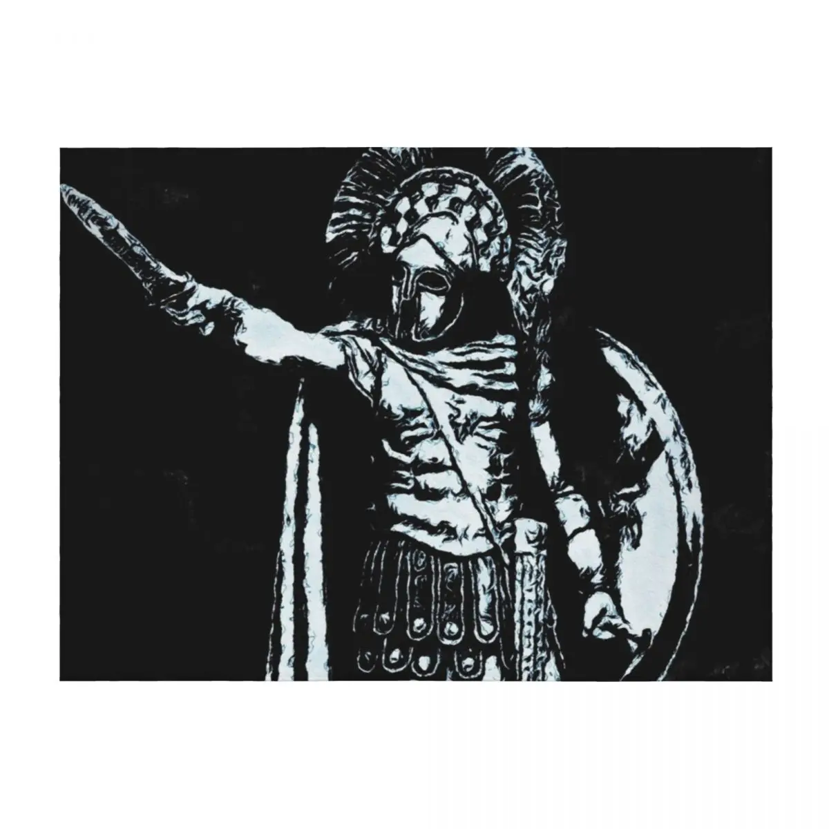 

Spartan Hoplite Throw Blanket Soft Plaid Hairys Designers Beautifuls Blankets