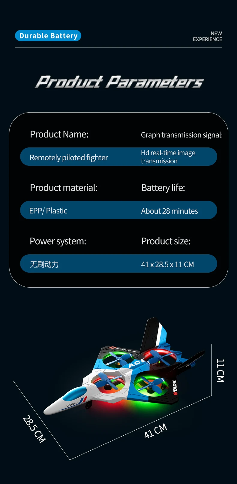 Batería de avión de Control remoto 4DRC V39, batería de Dron 4D-V39, batería de avión 4DRC V39 para batería 4DRC V39, accesorios originales
