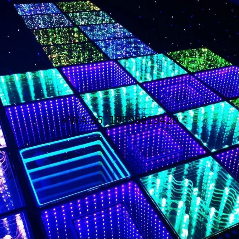 

Горячая распродажа: 3D LED-плитка для танцпола с эффектом бесконечного зеркала, LED-коврик для дискотек