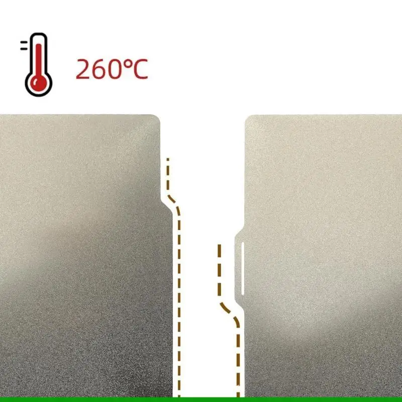 U55C 257mm الطابعة الساخنة السرير الساخن PEI لوحة الفولاذ المغناطيسي للمختبر #3