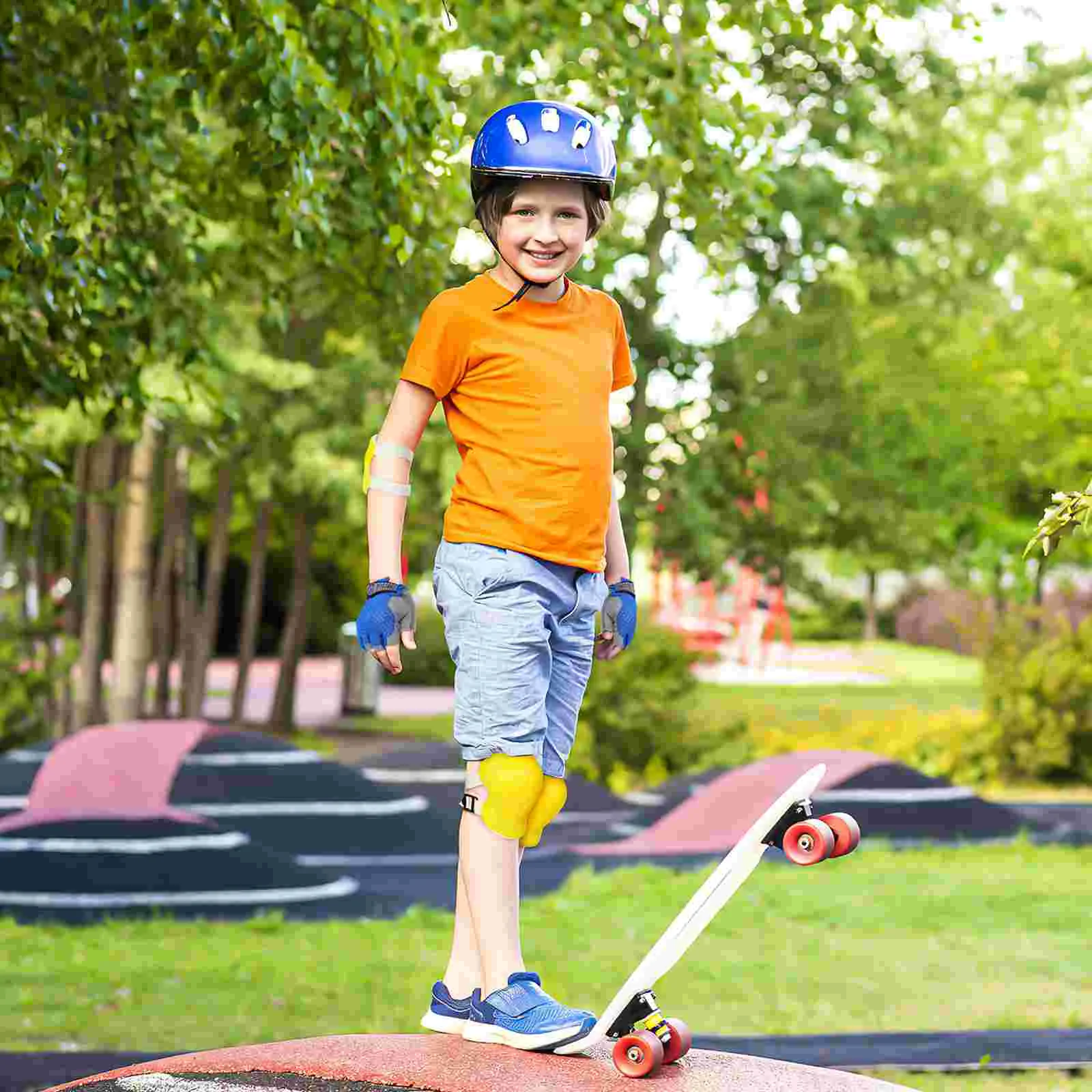 Guanti protettivi per bambini Sport Giardinaggio Panno senza dita Giardiniere antivento Metà con impugnatura Ragazzo