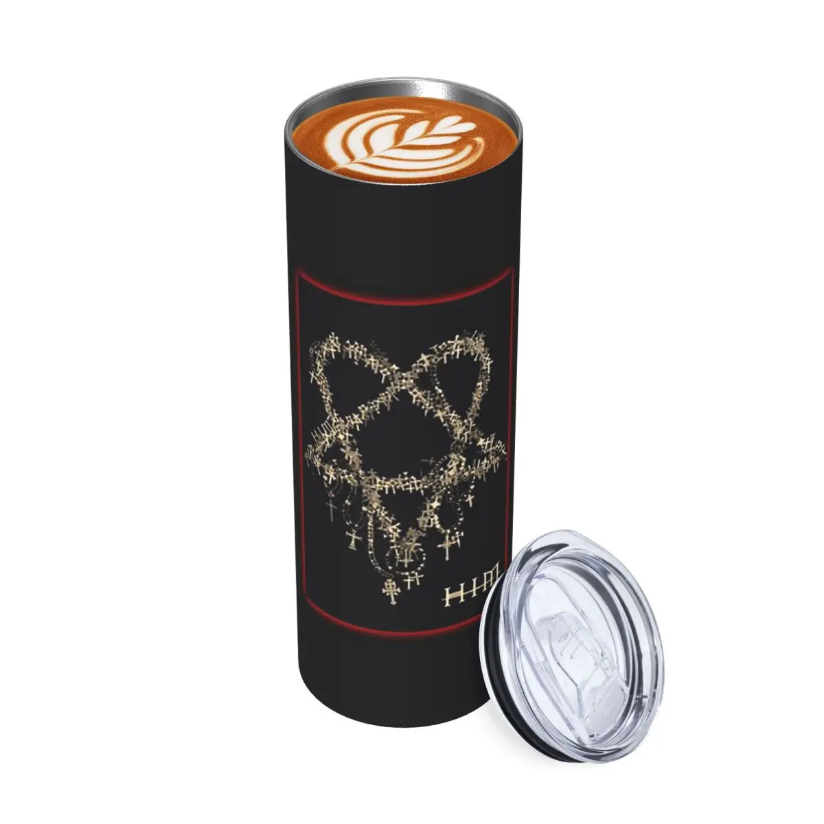 

Музыкальная группа Heartagram Him с логотипом, стакан из нержавеющей стали, кружки с вакуумной изоляцией, термохолодная чашка, соломинка с крышкой, 20 унций