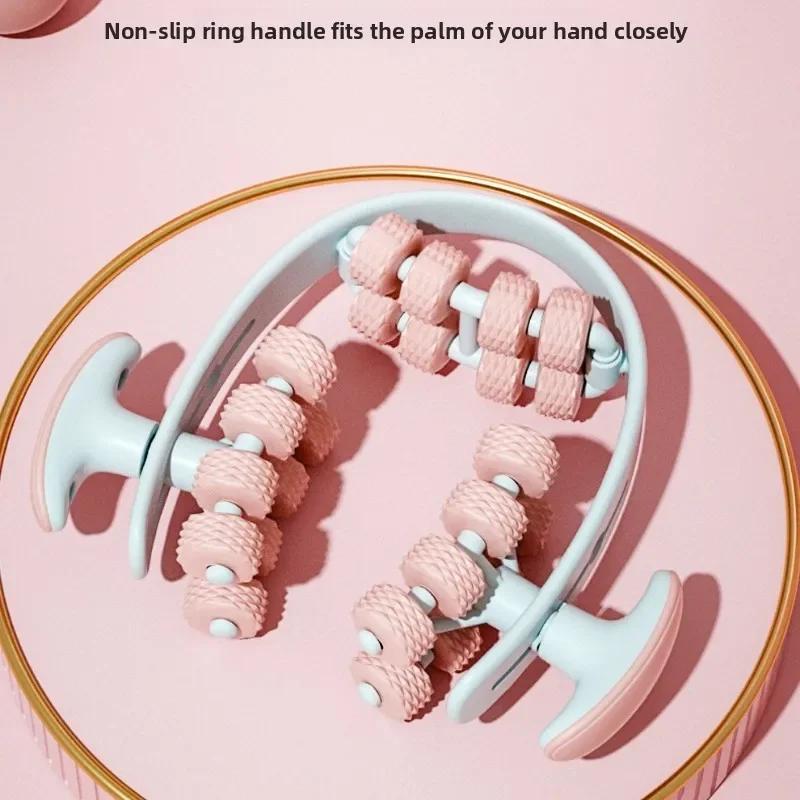 

Роликовый массажер для мышц с 24 узлами — колесо для восстановления йоги для ног, бедер, с глубоким облегчением тканей и скульптуровкой мышц