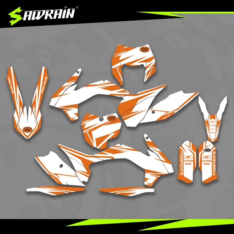 

Sawrain Motorcycle Graphics Backgrounds Decal Stickers Kits for KTM EXC XCW SXF 13-15SXF 14-16EXC 004