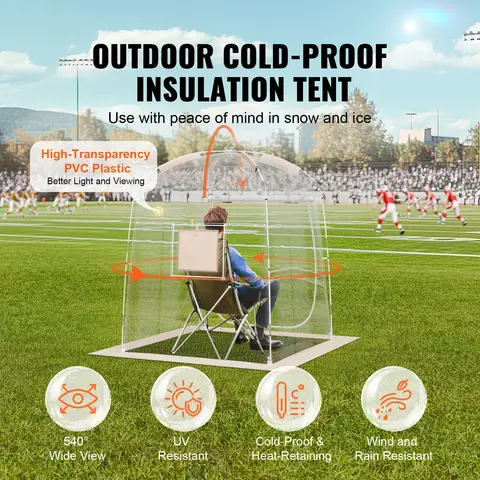 स्पोर्ट्स टेंट इंस्टेंट टेंट शेल्टर वेदर प्रूफ 1 व्यक्ति क्लियर बबल टेंट 10 best sales 1 व्यक्ति का तम्बू - №5