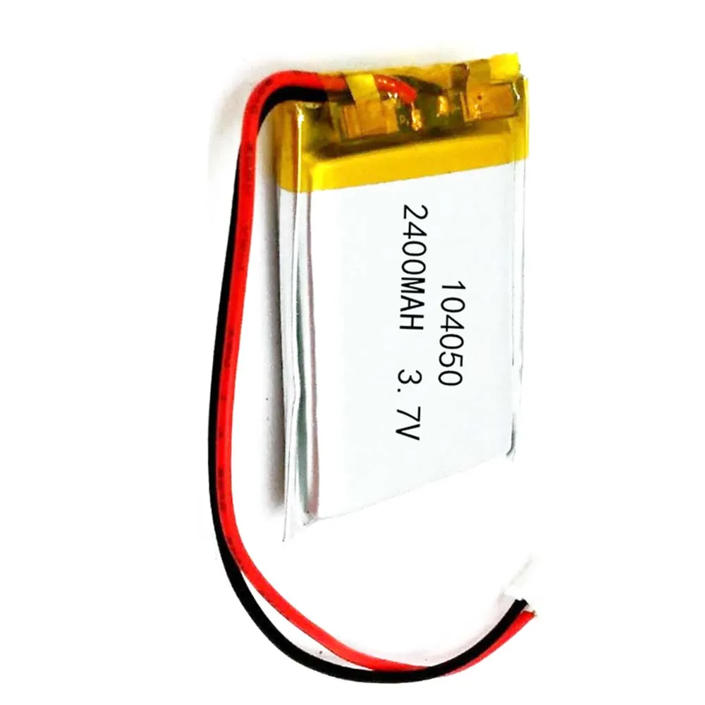 

3.7V 2400mAh 2/5/10/20Pcs 104050 Lithium Polymer Ion Battery 2.0mm JST Connector