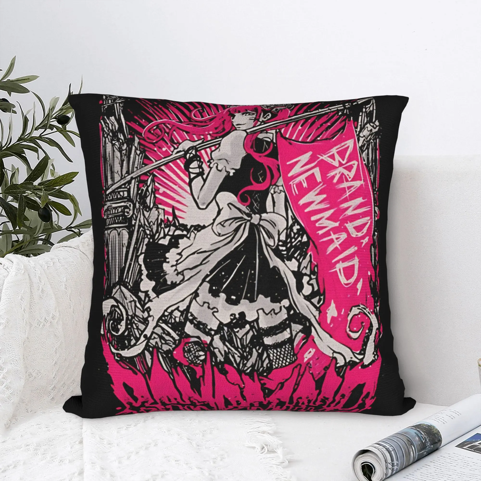 Band Maid T-Shirtmy maid Square Pillow Cases  Cushion Covers Custom Zippered Decorative Pillowcase for Home 45*45cm