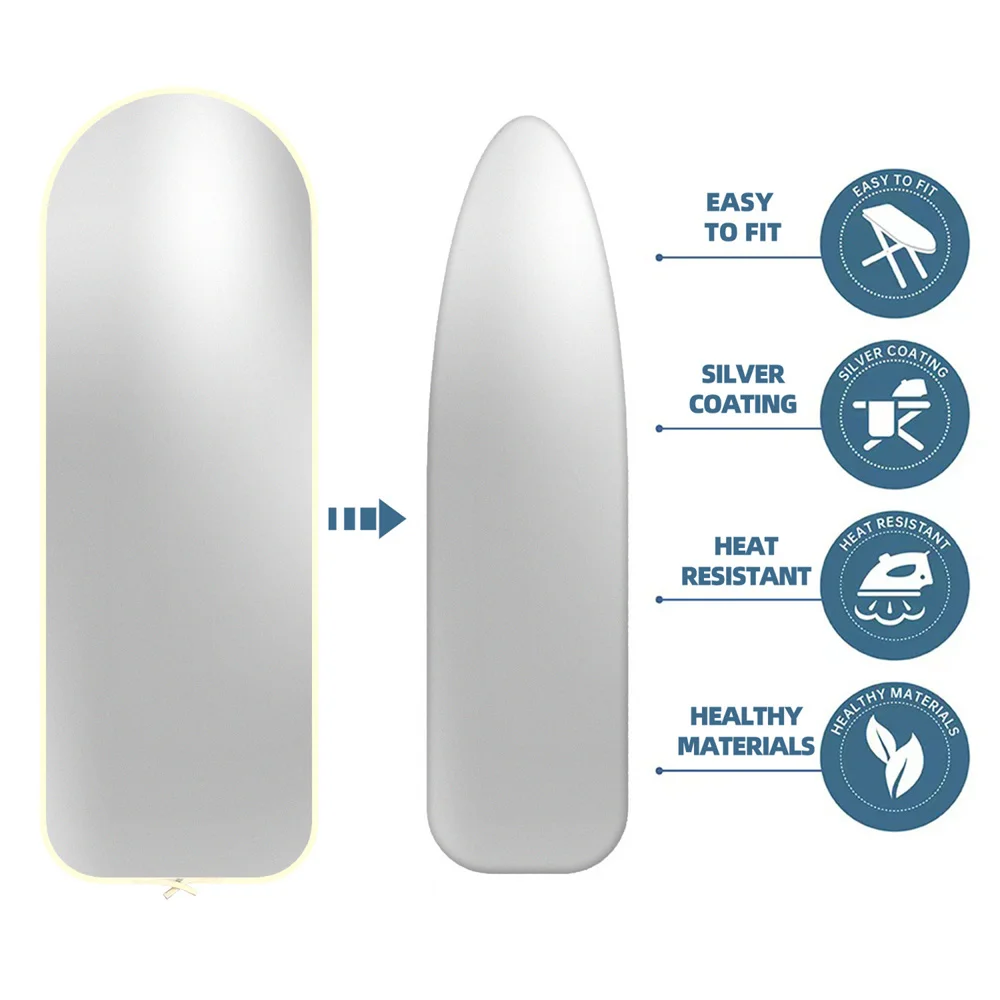 1pcs Universal Thicken Ironing Board Cover High Temperature Resistance Washable Heat-resistant Non-Slip Felt