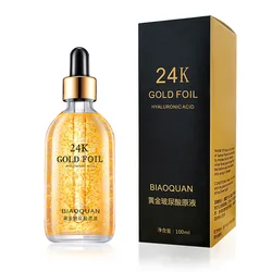 24K Golden Hyaluronic Essence Nutre Profundamente Anti-rugas Clareamento Pele Tom Rosto Hidratante Serum Whiten Cuidados com a pele 100ml