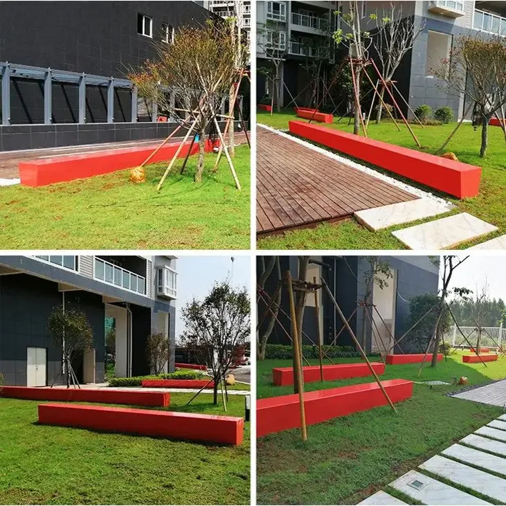 Fiberglass tree pool seat custom outdoor park forest flower bed special-shaped stool creativity