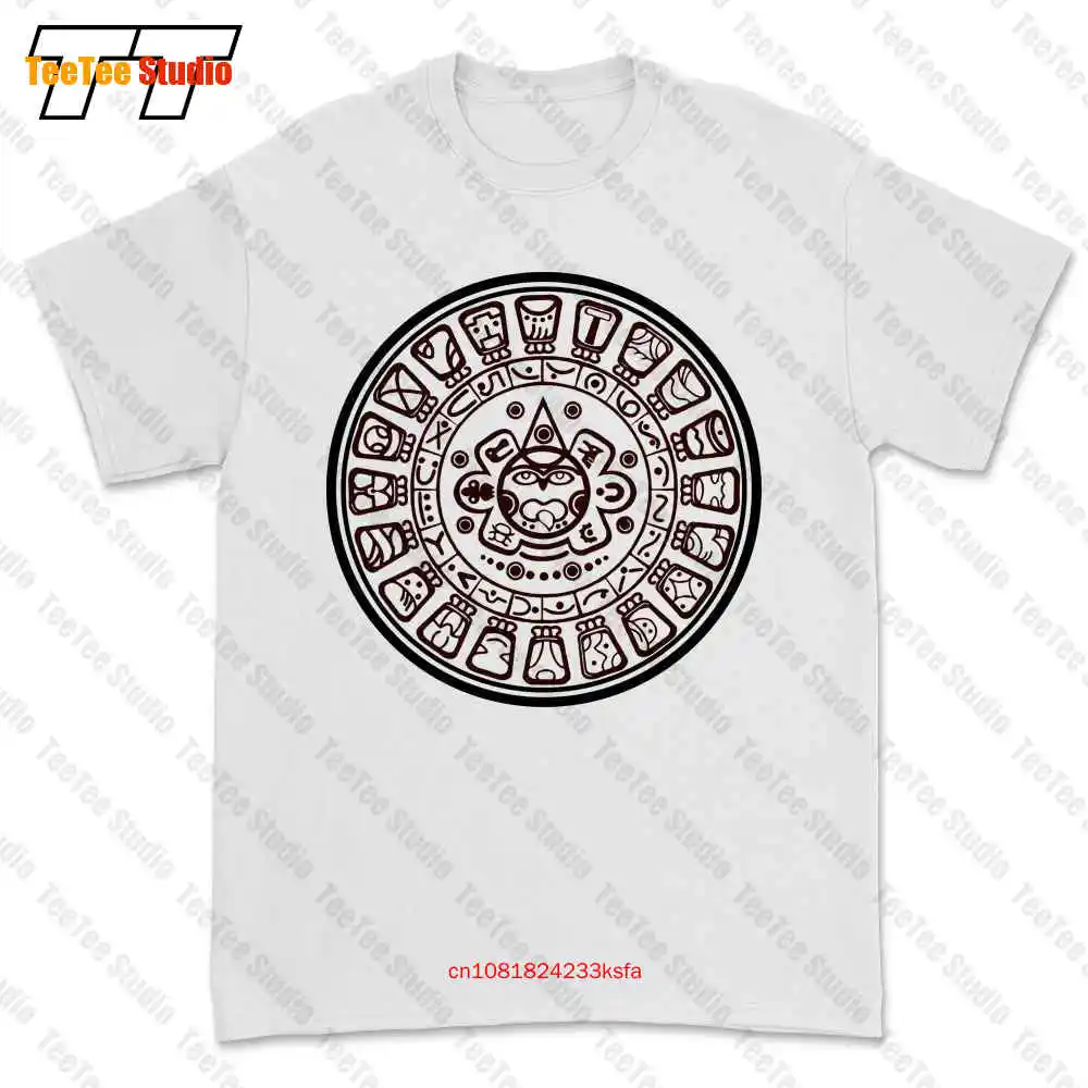 Mayan Calendar Womens Inca Aztec Maya South American Mexico Zatopec T-shirt Tee SU30