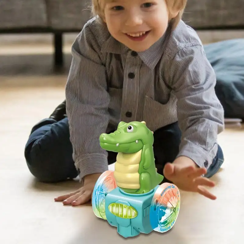 Juguetes para gatear para bebés, juguete interactivo de barriga de cocodrilo con luz y sonido, desarrollo de habilidades motoras finas, atractivo temprano