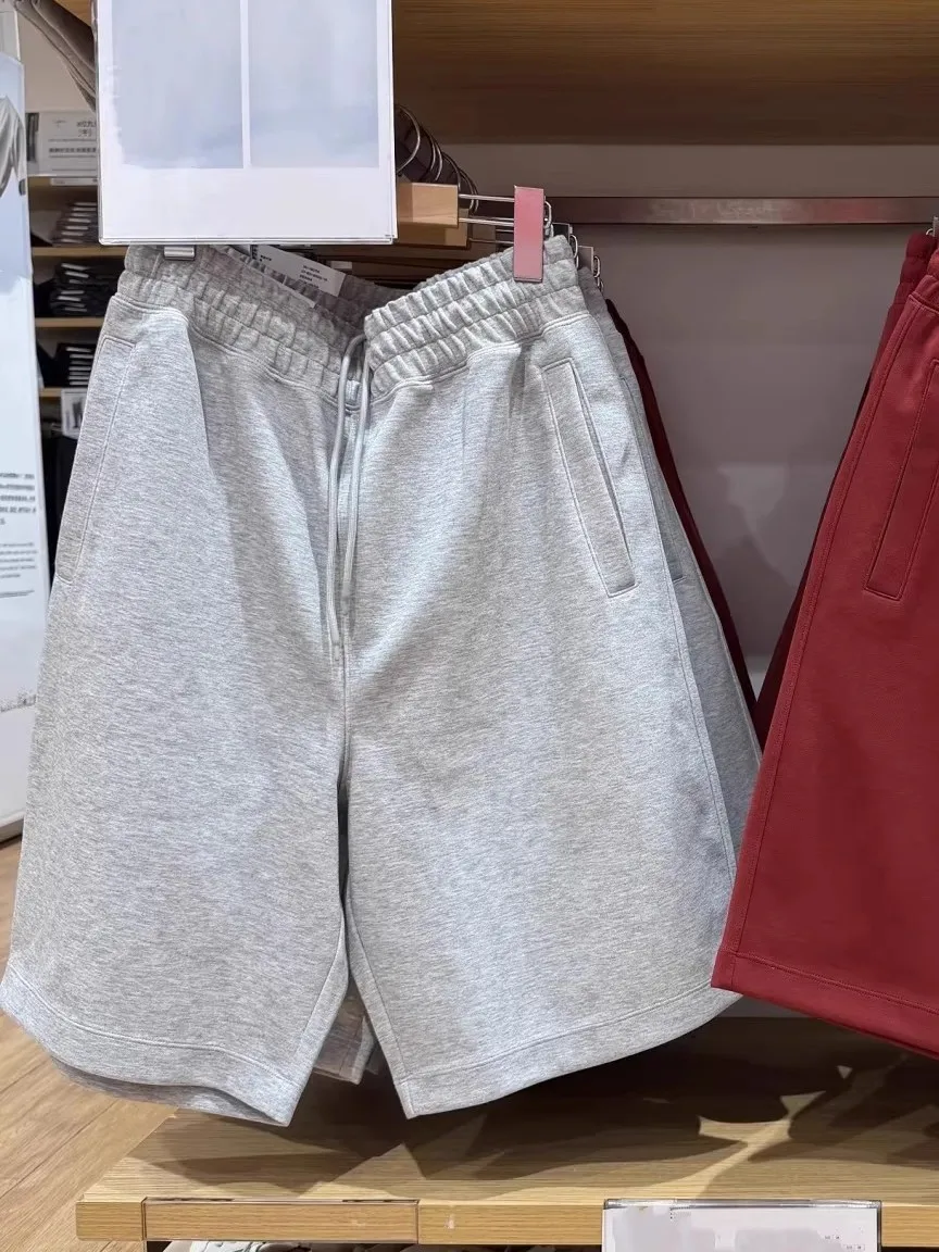 Summer Men's Loose Sports Shorts Simple Five-Point Elastic Waist Sweatpants Casual Comfortable Breathable Fashionable