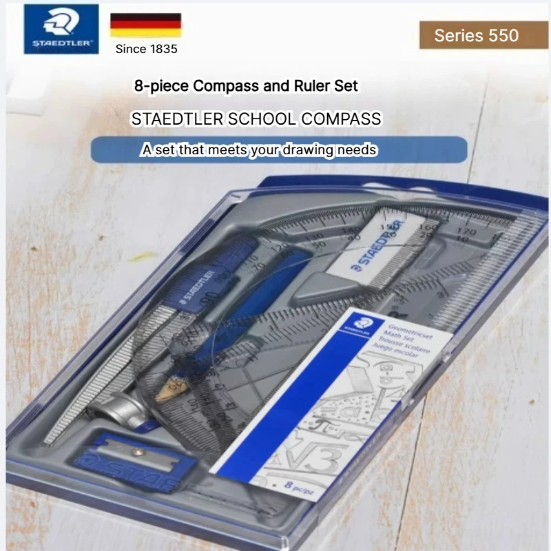 STAEDTLER Compass 550 With Obtuse Angle, Can Hold A Pencil For Drawing, Suitable For Junior High And Elementary School Students. - view 3