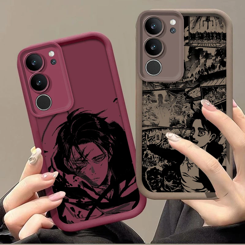 Funda de teléfono de Attack On Titan Comics Art para Samsung Galaxy, S24, S23, S22, S21, S20 FE, Ultra Plus, S10 Lite, 5G, Eye Ladder