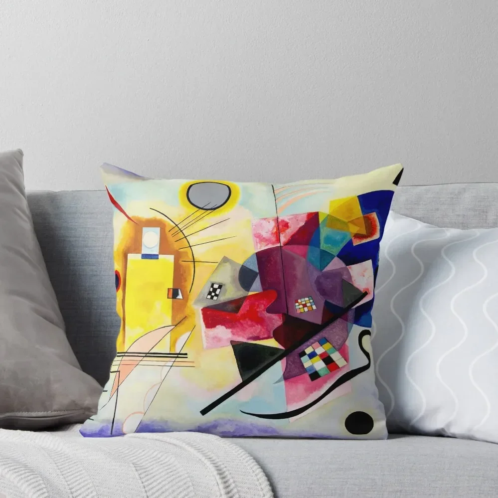 

Kandinsky - Yellow, Red, Blue Throw Pillow Sofa Cushion Sofa Cushions anime girl Decorative Cushion pillow