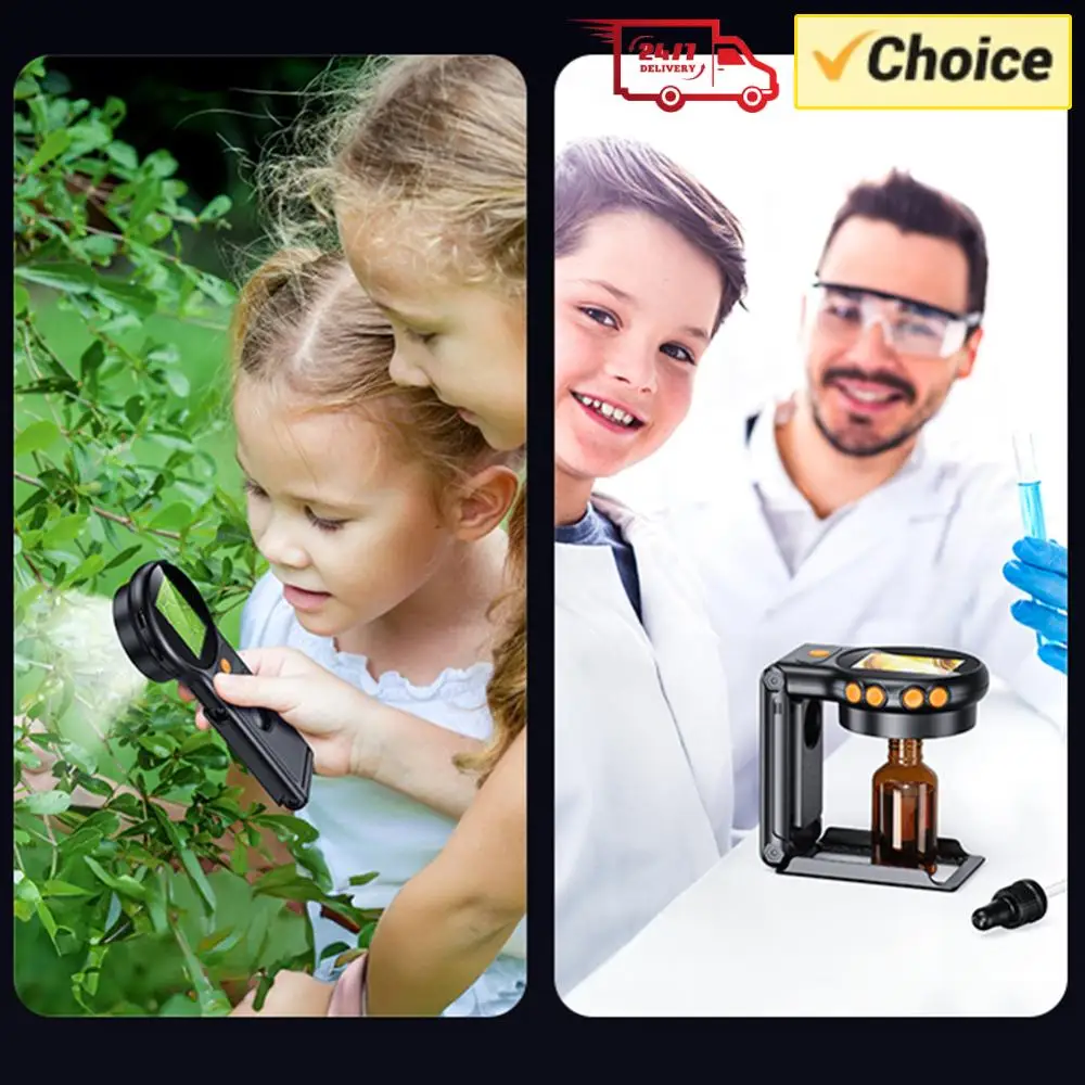 

Цифровой микроскоп с 500-кратным увеличением, 2 МП HD, электронная лупа для монет, перезаряжаемая лупа для ремонта ювелирных изделий и часов