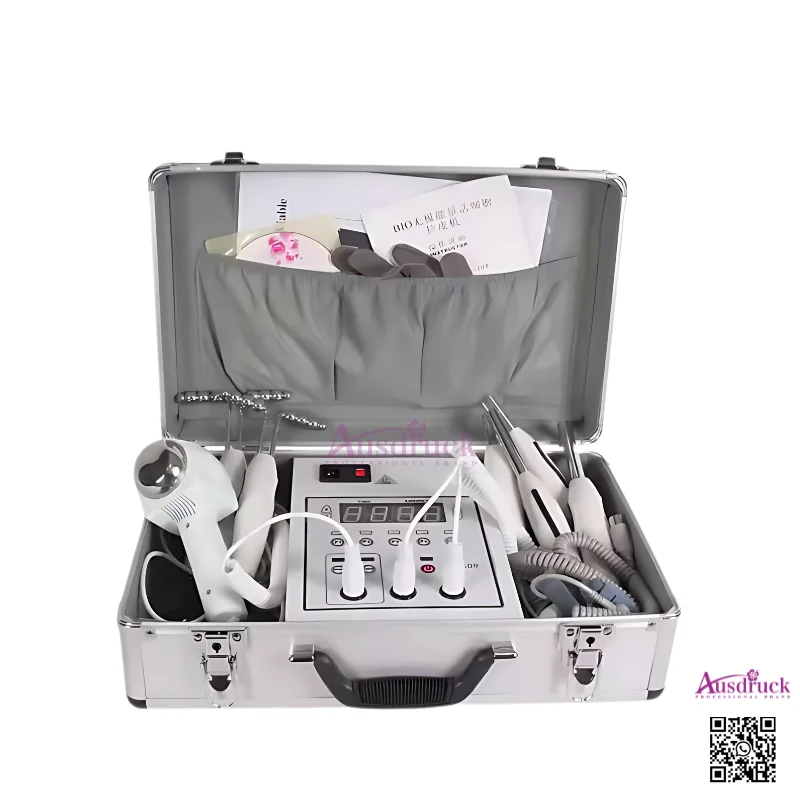 New Portable Microcurrent Bio Face Lift Device - Hot & Cold Galvanic Skin Toning Set for Salon-Quality Facials