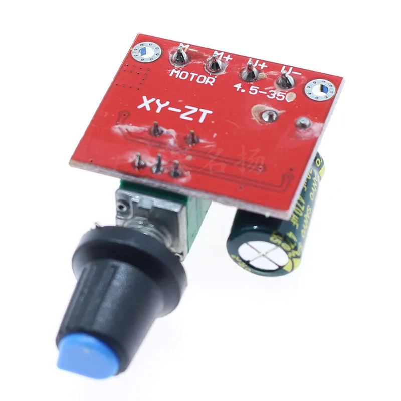 Mini 5A 90W PWM 12V DC Motor Speed Controller Module DC-DC 4.5V-35V Adjustable Speed Regulator Control Governor Switch 24V