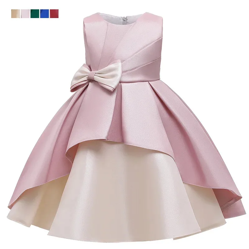 

COSda@Girls Fomal Dress Flower Girls Evening Wedding Princess Kid Dress For 4-8 Years old Birthday Party Patchwork Color Formal