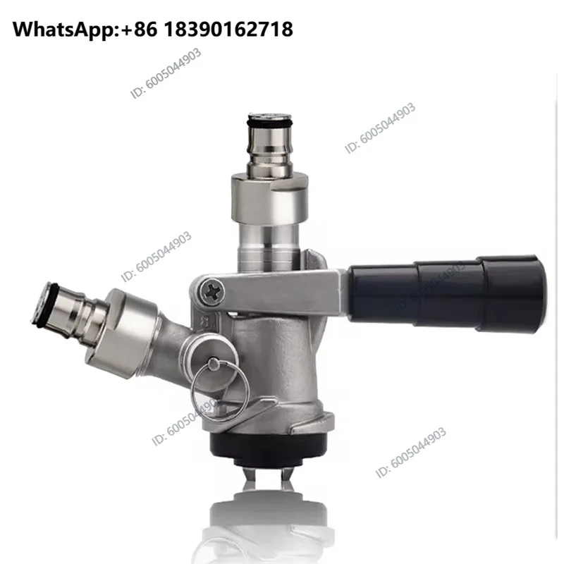 Craft Beer Keg Coupler with Ball Lock Conversion Kit,304 Stainless Steel Homebrew Keg Adapter Kegerator Tap Dispenser Sankey S/D