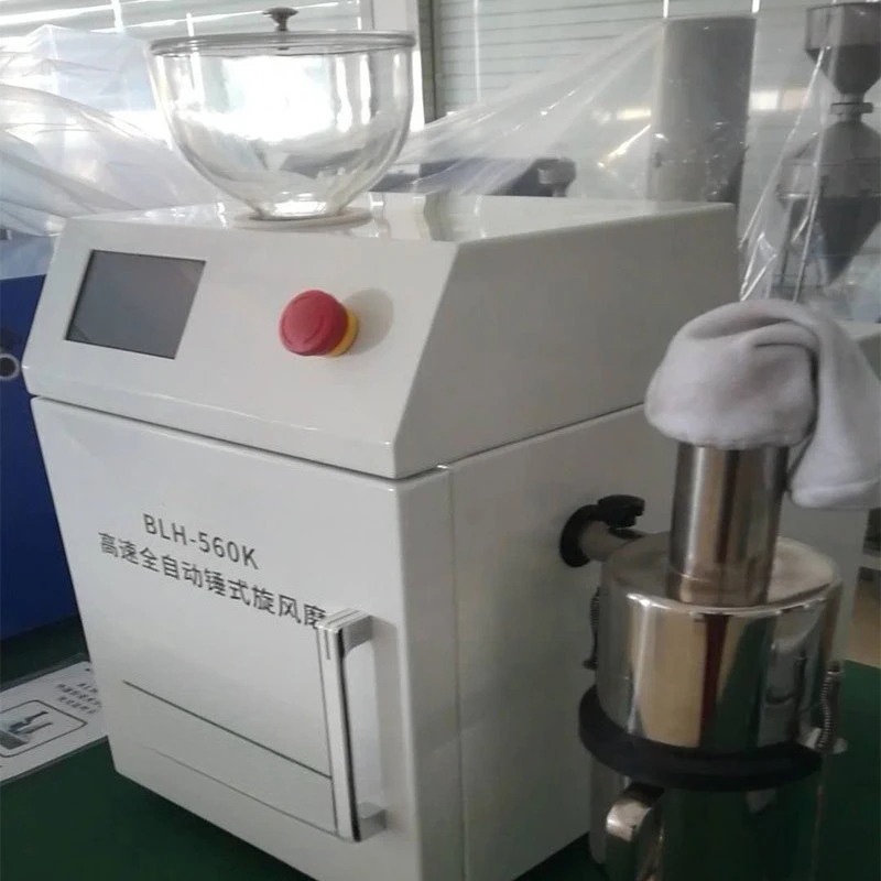 High-speed automatic hammer type cyclone mill BLH-560K high-speed grinding hammer, sample into powder, LCD touch
