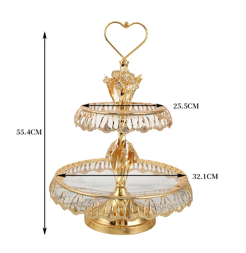 European home decoration ornament glass fruit plate modern living room coffee table fruit plate