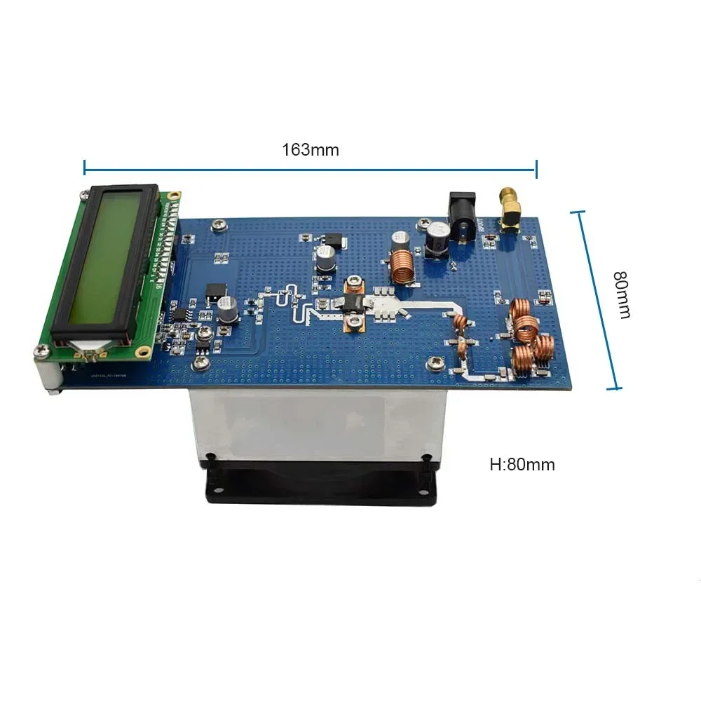 50W Maximum Up To 70W 87.5M-108MHz Stereo RF FM Transmitter Amplifier With Fan Radio Station Module DC 12-13.8V 10A H4-002