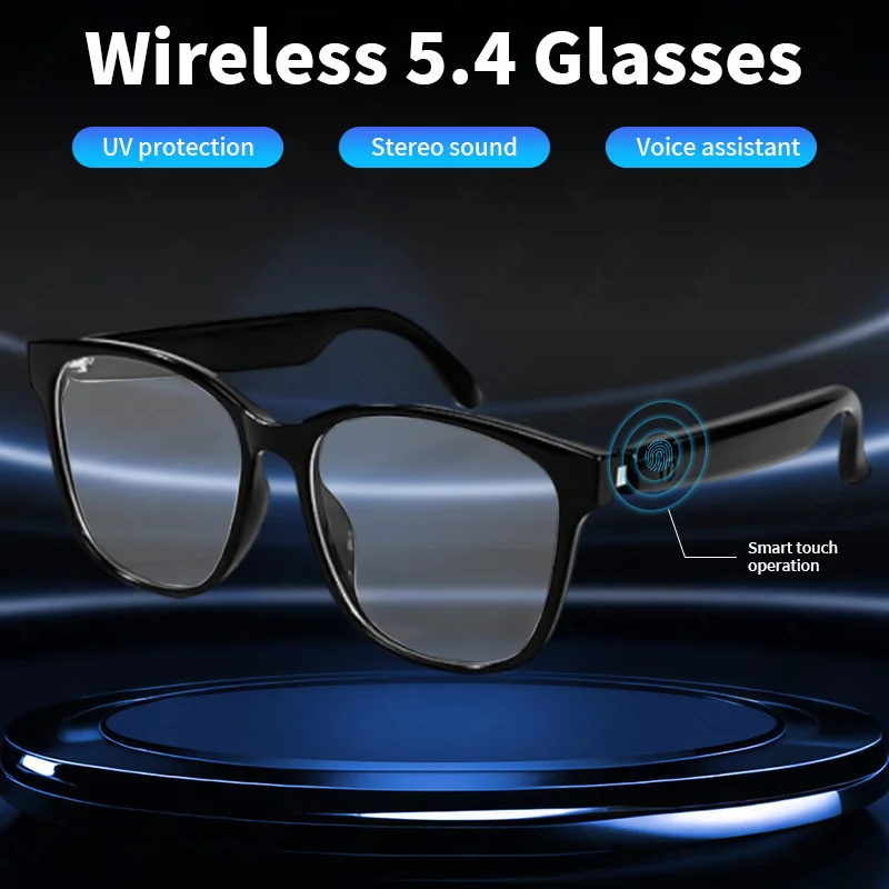 

LIGE New AI Smart Glasses Bluetooth Call Voice Assistant Glasses Headset Playing Music Camera Control Men Women Smart Sunglasses
