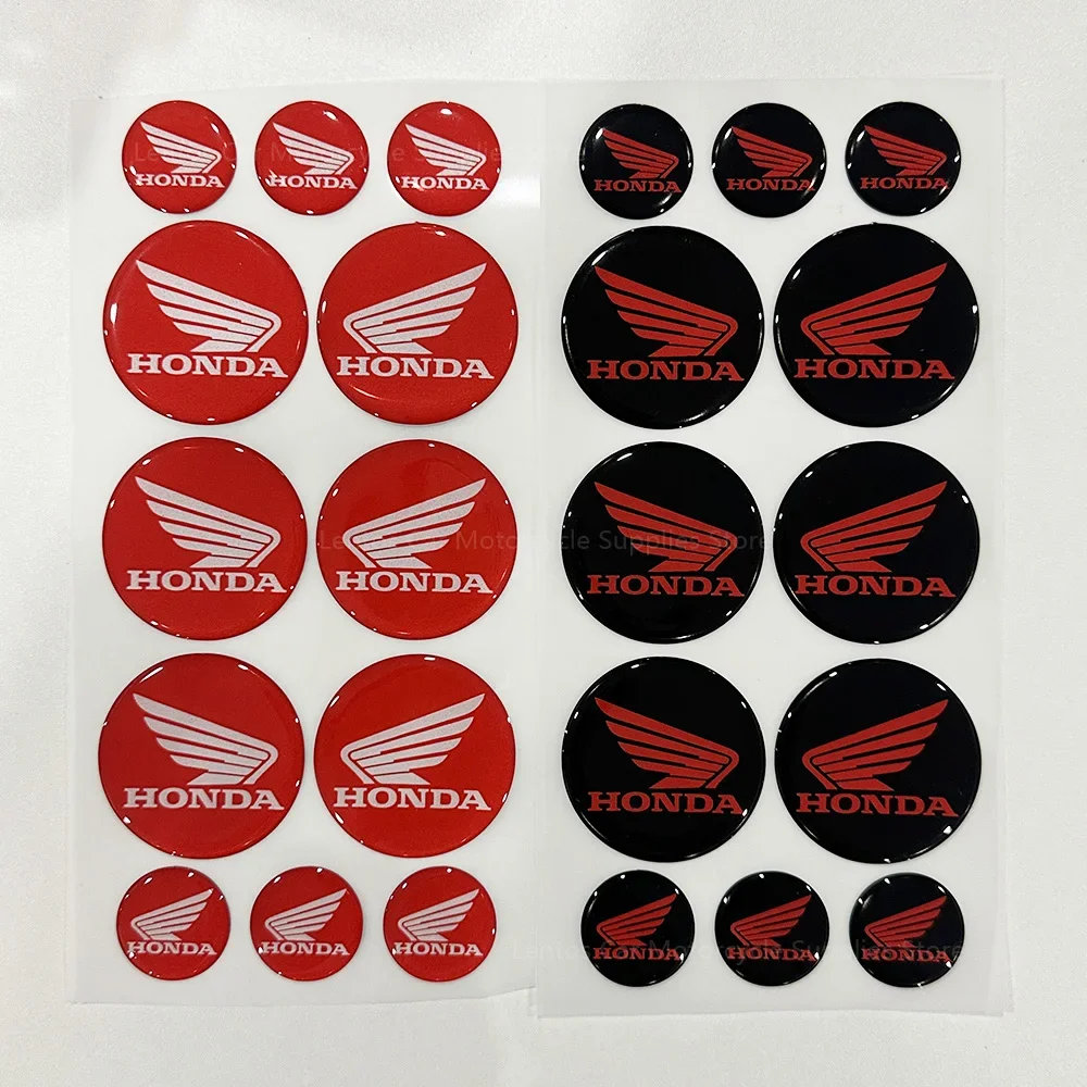 Honda Motorcycle 3D Car Logo Reflective Waterproof Suitable for ‎CBR CTX Moto Racing Car Decorative Soft Adhesive Sticker